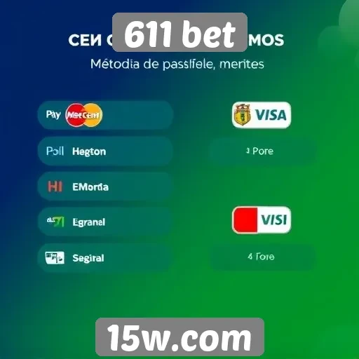Métodos de pagamento oferecidos pelo 611 bet
